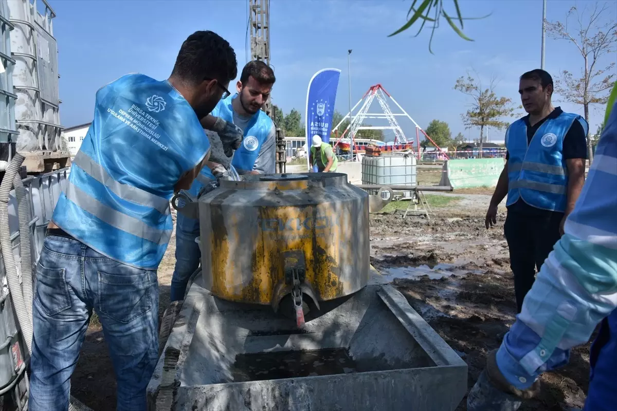 Bursa’da Sıvılaşma Riski Azaltan Malzeme Uygulandı