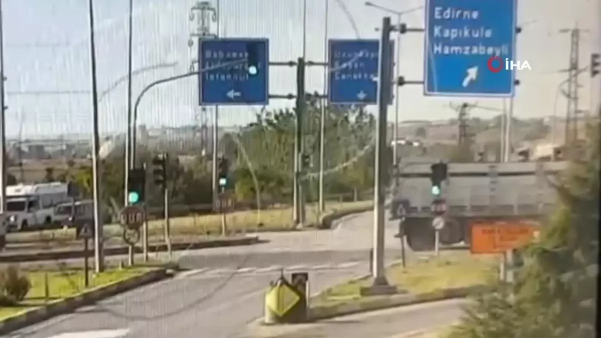 Edirne’de Kırmızı Işık İhlali Kazası