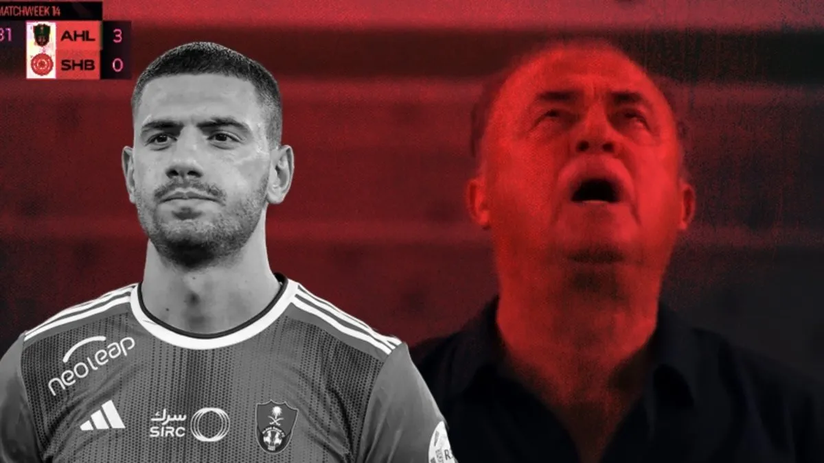 SON DAKİKA! Fatih Terim’in 3. gole verdiği tepki gündem oldu! Merih Demiral, Al Ahli – Al Shabab maçına damga vurdu…