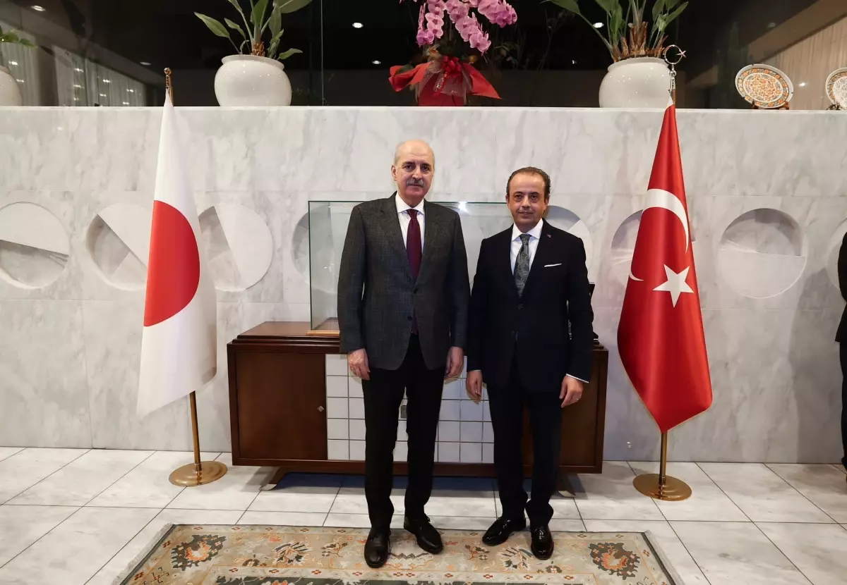 TBMM Başkanı Numan Kurtulmuş, Japonya’da Büyükelçiliği Ziyaret Etti